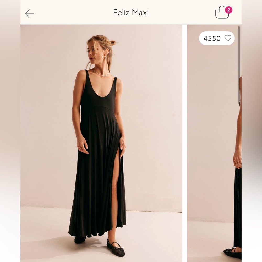Free People Felix Black Maxi Dress